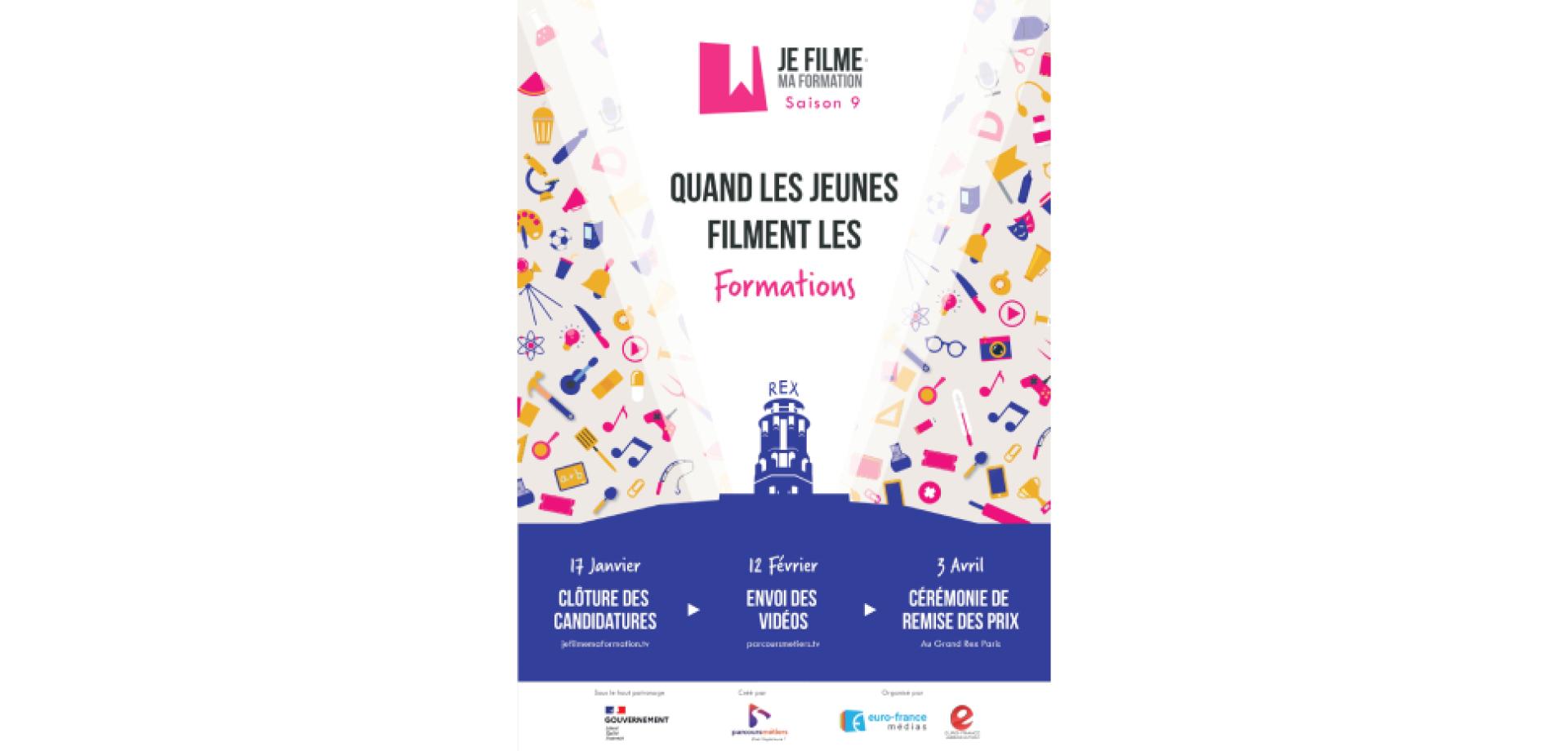Affiche concours "Je filme ma formation"